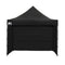 Wallaroo Gazebo Tent Marquee 3x3 PopUp Outdoor Black