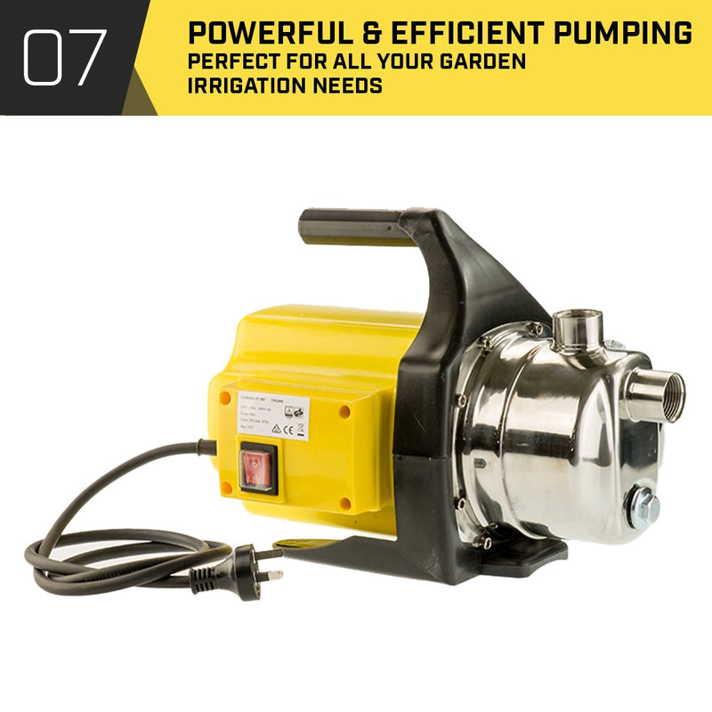 HydroActive 800w Weatherised Water Pump Without Controller- Yellow