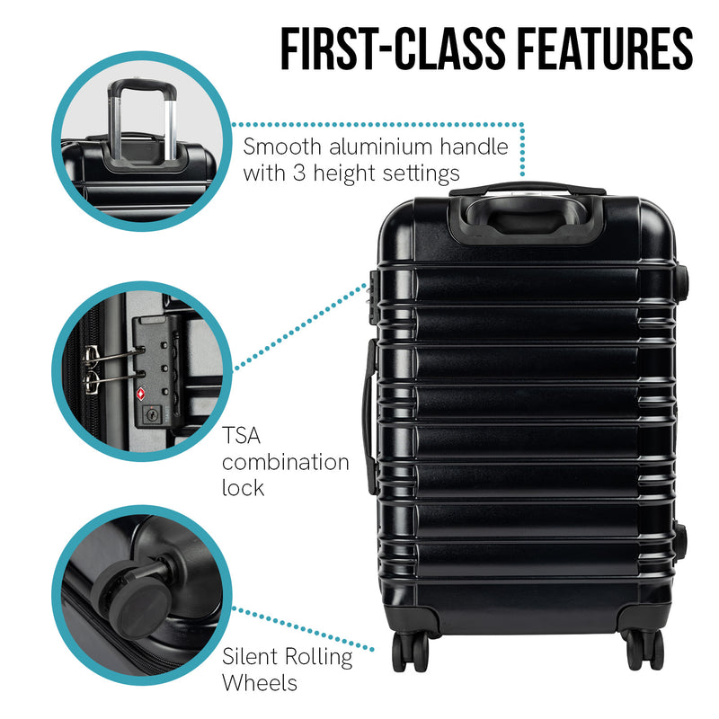 Olympus Noctis Suitcase 28in Hard Shell ABS+PC - Stygian Black