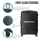 Olympus  Astra 20in Hard Shell Suitcase - Obsidian Black