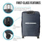 Olympus Astra 20in Lightweight Hard Shell Suitcase - Aegean Blue