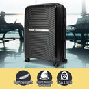 Olympus  Astra 24in Lightweight Hard Shell Suitcase - Obsidian Black
