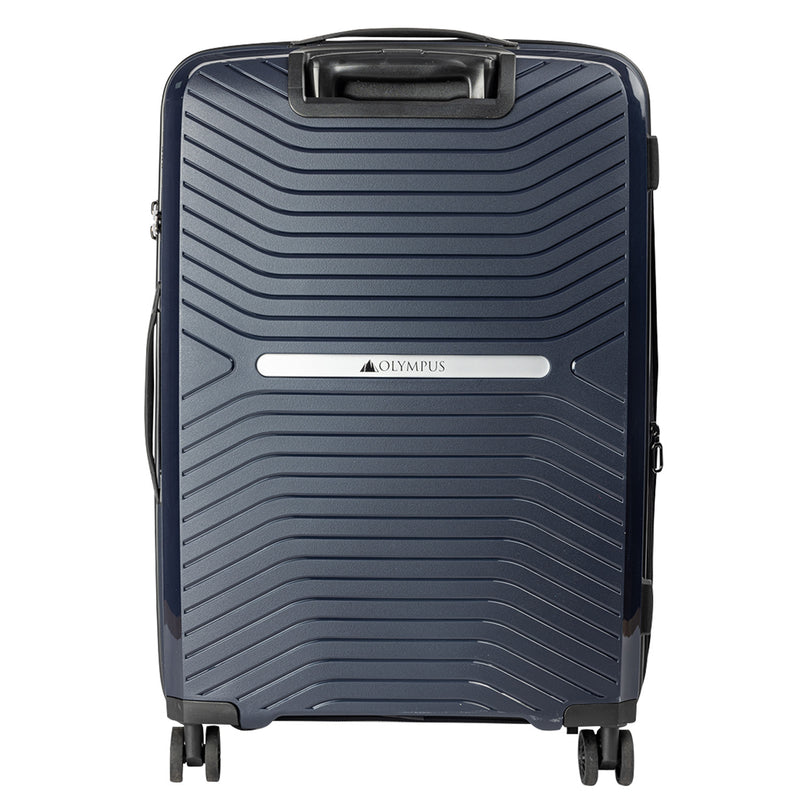 Olympus 3PC Astra Luggage Set Hard Shell Suitcase - Aegean Blue