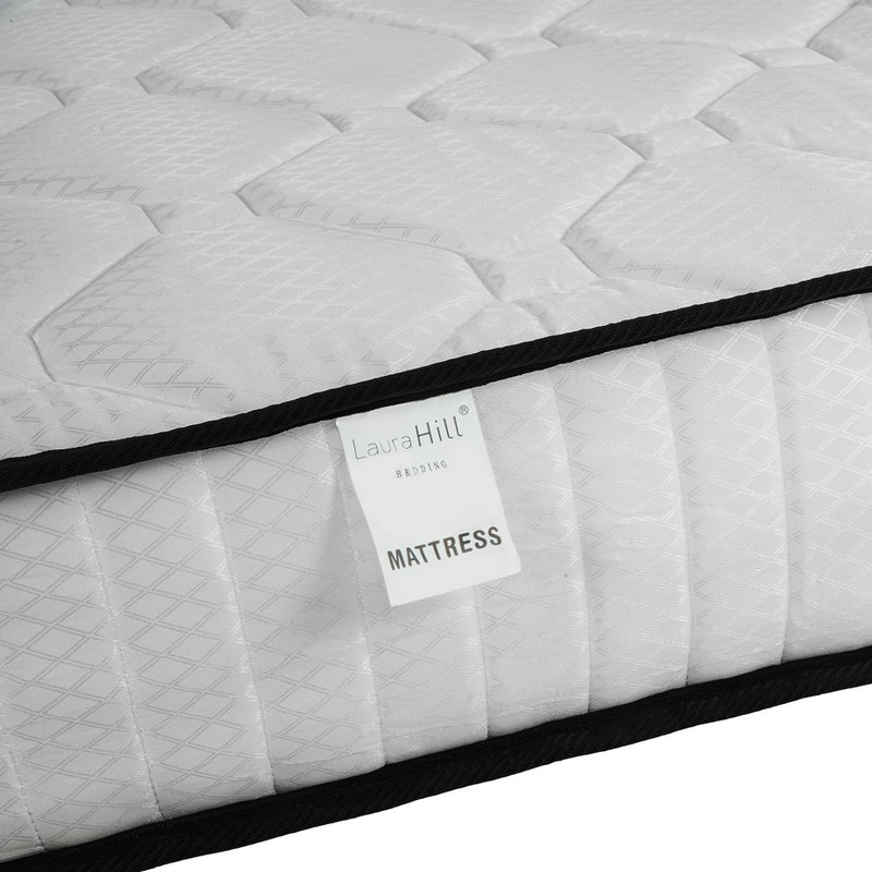 Laura Hill King Single Size Mattress Pocket Spring High Density Foam For Bed