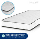 Laura Hill King Single Size Mattress Pocket Spring High Density Foam For Bed