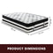 Laura Hill Double Mattress Bed Size Euro Top 5 Zone Spring Foam 34cm Bedding Pocket