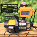 HydroActive 800w Stainless Auto Water Pump Pressure Electric Controller 70b -yellow