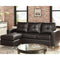 Sarantino Corner Sofa Lounge Couch Modular Furniture Chair Home Faux Leather Chaise Brown