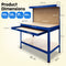 Kartrite 2-layered Steel Work Bench Garage Storage Table Tool Shop Shelf Pegboard Drawer