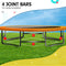 Kahuna 8ft X 14t Outdoor Orange Oval Trampoline With Safety Enclosure And Basketball Hoop Set