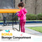 Kahuna 8ft X 11ft Outdoor Rectangular Orange Trampoline with Safety Enclosure.