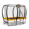 Kahuna 8ft X 11ft Outdoor Rectangular Orange Trampoline With Safety Enclosure And Basketball Hoop Set.
