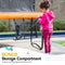 Kahuna Twister 12ft Springless Trampoline Outdoor Mat Pad Net Ladder with Basketball Set