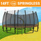 Kahuna Twister 14ft Springless Trampoline Outdoor Kids Safety Net Pad Mat