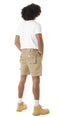 Mens Work Shorts Flexible Durable Tough - Beige Khaki [ SIZE 30 ]