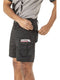 Mens Work Shorts Flexible Durable Tough - Black  [ SIZE 34 ]