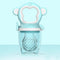 2 X Newborn Baby Food Fruit Nipple Feeder Pacifier Safety Silicone Feeding Tool Blue Small