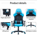 Gaming Chair Ergonomic Racing chair 165° Reclining Gaming Seat 3D Armrest Footrest Pink White