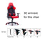 Gaming Chair Ergonomic Racing chair 165° Reclining Gaming Seat 3D Armrest Footrest Black