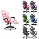 Gaming Chair Office Computer Seating Racing PU Executive Racer Recliner Large Pink