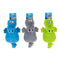 Chompers- Animals Plush dog toys with squeaker Grey/Blue/Green Croc 30CM -(1pc Random Colour)