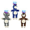 Chompers Dog Toy Animals -Donkey, Elephant, Bear - 1 x Colour Randomly Selected
