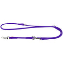 Waudog Purple Leather Round Adjustable Clip Leash W10MM-L183CM