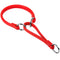 Waudog Leather Martingale Dog Collar 50CM RED