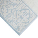 Premium Cotton Towel Jacquard White Blue Design