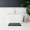 Microfiber Shower & Bathroom Bath Mat Non Slip Soft Pile Design (Dark Grey)