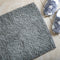 Microfiber Shower & Bathroom Bath Mat Non Slip Soft Pile Design (Beige)