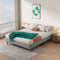 Bedframe with Wooden Slats (Light Grey) &#8211; Single
