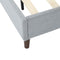 Bedframe with Wooden Slats (Light Grey) &