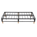 Metal Bedframe Mattress Foundation (Light Grey) &