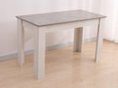 Dining Table Rectangular Wooden 120M-Grey & White