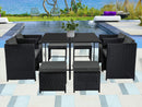 Horrocks 8 Seater Outdoor Dining Set – Black