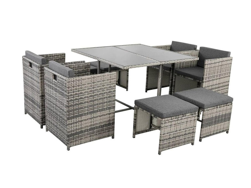 Horrocks 8 Seater Outdoor Dining Set –Grey