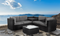 6PCS Outdoor Modular Lounge Sofa Coogee - Black