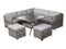 8PC Outdoor Dining Set Wicker Table &amp; Chairs-Grey