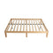 Warm Wooden Natural Bed Base Frame &