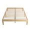 Warm Wooden Natural Bed Base Frame &