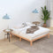 Warm Wooden Natural Bed Base Frame &#8211; King Single