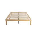 Warm Wooden Natural Bed Base Frame &
