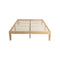 Warm Wooden Natural Bed Base Frame &