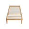 Single Size Warm Wooden Natural Bed Base Frame