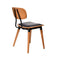 Felix Chair - Ply Seat - Lancaster Oak - Black Frame