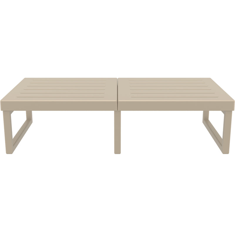 Mykonos Lounge Table XL - Silver Grey