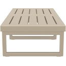 Mykonos Lounge Table XL - Silver Grey