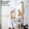 La Bella Oak Bathroom Mirror Cabinet Wall Single Door Shaving Storage 45 x 72 cm