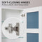 La Bella White Bathroom Mirror Cabinet Wall Single Door Shaving Storage 45 x 72 cm
